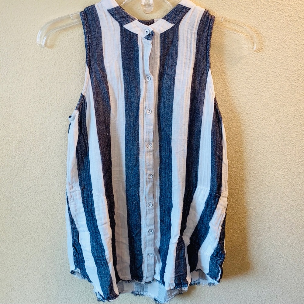 Anthropologie Cloth & Stone Striped Sleeveless Top